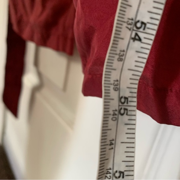 Free People 100% Silk Burgundy Sleeveless Jumpsuit - Picture 11 of 14